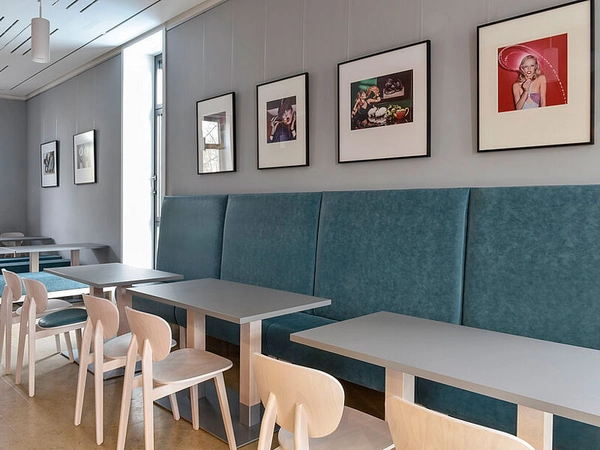 Fotografien von Jacques Schumacher in der Lounge, Foto: SLUB Dresden