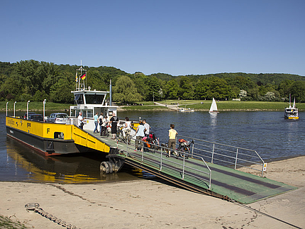 Niedriger Pegelstand der Elbe