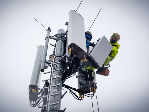 Antennenaufbau 5G, Foto: Teutsche Telekom AG