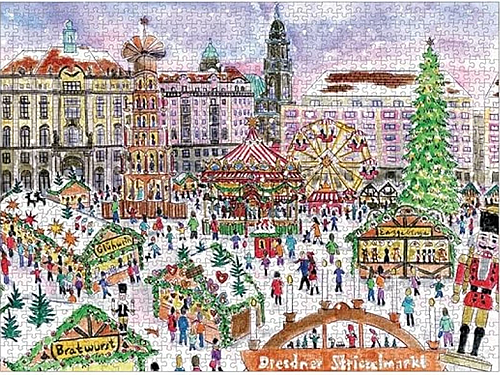Puzzle Christmas Market von Michael Storrings, Foto: Galison